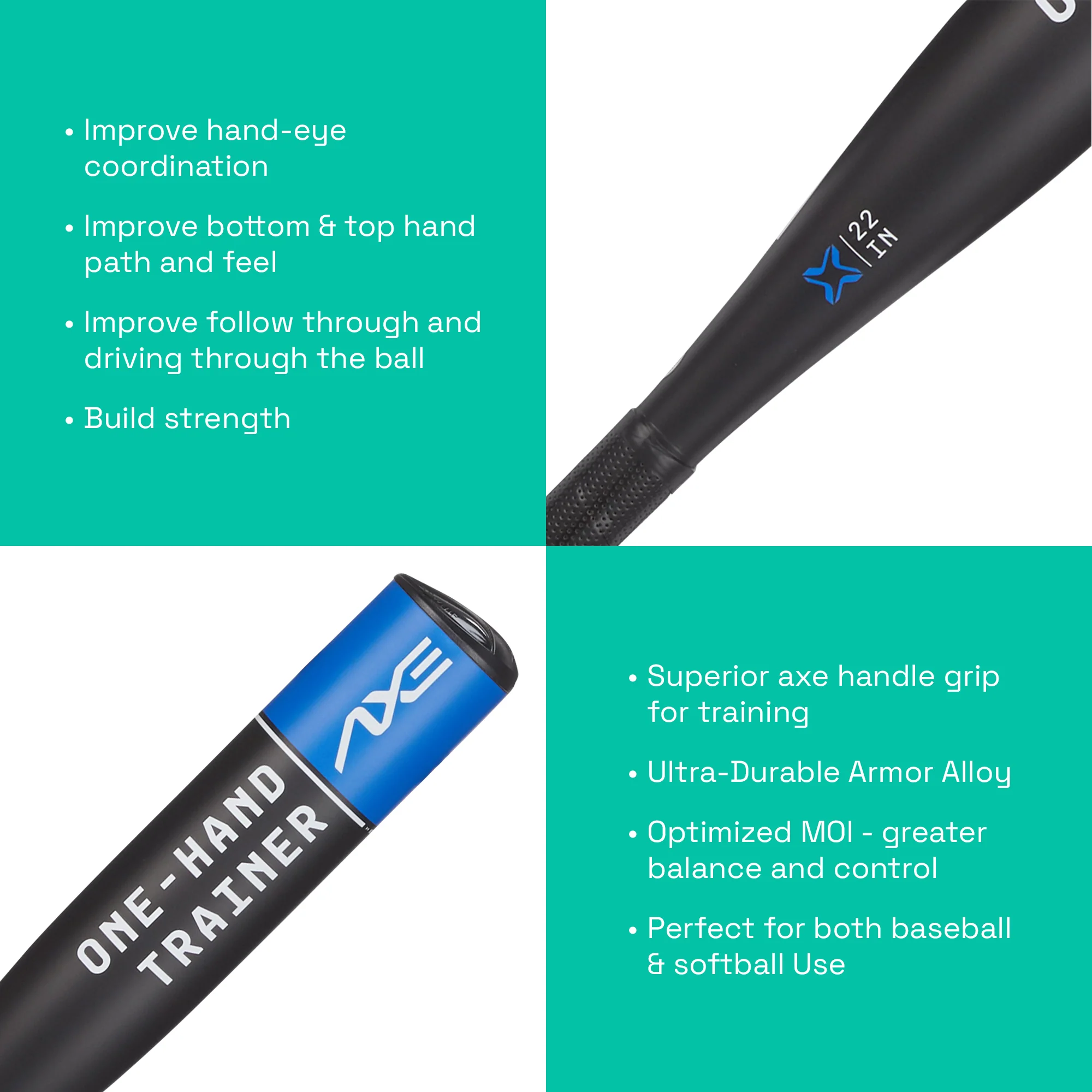 Axe One-Hand Training Bats - Image 4